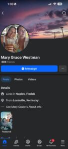 PHOTO Robin Westman's Mother's Facebook Page Shows She Lives In Naples Florida