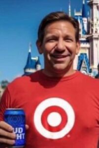 PHOTO Ron DeSantis At Disneyworld Drinking Bud Light