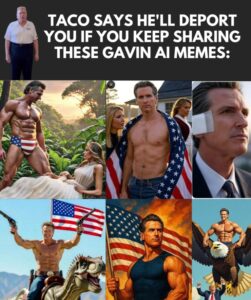 PHOTO Taco Trump Says He'll Depot You If You Keep Sharing These Gavin Newsom Memes