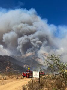 PHOTO Unreal View Of Canyon Fire Smoke As It Spread To 1K+ Acres