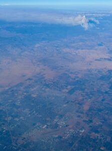 PHOTO Aerial View Of Garnet Fire In Sierra Nevada
