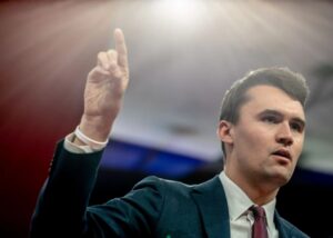 PHOTO Charlie Kirk Pointing Up To The Heavens