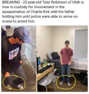 PHOTO Charlie Kirk Shooter Tyler Robinson Wearing Converse Shoes