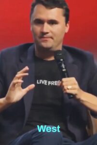 PHOTO Charlie Kirk Wearing A Live Free Shirt Under His Suit Jacket
