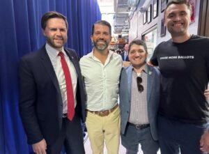 PHOTO Charlie Kirk Wearing Chase More Ballots T-Shirt While With JD Vance