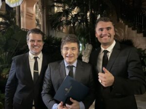 PHOTO Charlie Kirk With Argentina President Javier Milei