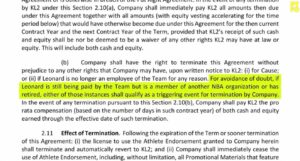 PHOTO Clause In Contract That Says Kawhi Leonard Only Gets Paid As Long As He Is Still With The Clippers