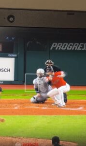 PHOTO David Fry Getting Pelted In The Face With A Baseball Still Shot