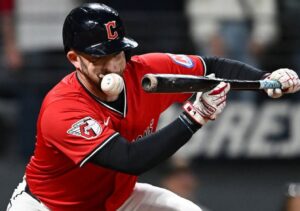PHOTO David Fry's Lips Expolding Taking 99 MPH Fastball To The Face Still Shot