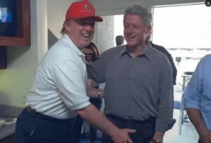 PHOTO Donald Trump Grabbing Bill Clinton's Junk