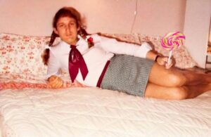 PHOTO Donald Trump On His Bed With Lolly Pop While Wearing Skirt