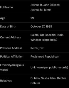 PHOTO Joshua Jahn Once Lived In Salem Oregon