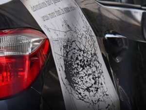 PHOTO Joshua Jahn's Car Had Disturbing Fallout Poster Taped To It