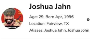 PHOTO Joshua Jahn's Facebook Pages Says He Lived In Fairview Texas