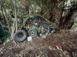 PHOTO Makeshift Campsite Where Remaining Two Children Of Tom Phillips Were Found