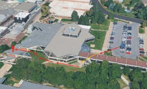 PHOTO Map Showing Path Tyler Robinson Took To Get In Position On Rooftop To Shoot Charlie Kirk