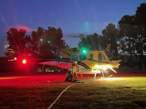 PHOTO Of Helicopter Working The Garnet Fire