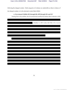 PHOTO Page 36 Of Epstein Files Released Is Completely Redacted