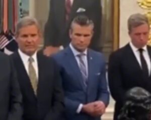 PHOTO Pete Hegseth Looks A Little Uncomfortable With The Question Of Whether Tyler Robinson Worked Alone