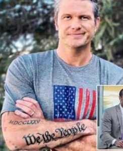 PHOTO Pete Hegseth With A We The People Forearm Tattoo
