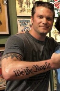 PHOTO Pete Hegseth's Tattoos Are Something
