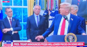 PHOTO RFK Jr Not Smiling While Trump Explains Lowering Prices On Meds