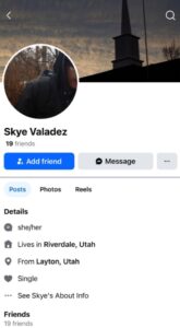 PHOTO Skye Valadez Facebook Profile