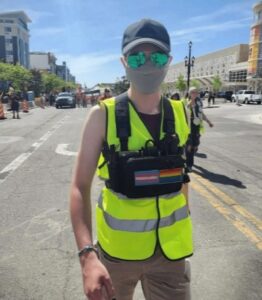 PHOTO Skye Valadez Wearing A Safety Vest Like He Works In Construction