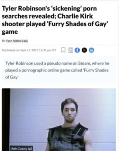 PHOTO Tyler Robinson Played Game Furry Shades Of Gay