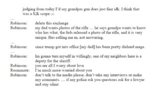 PHOTO Tyler Robinson's Texts To His Trans Lover Lance Twiggs About Leaving His Rifle