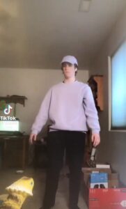 PHOTO Tyler Robinson's Trans Lover Doing Weird TikTok Dance Inside His Home