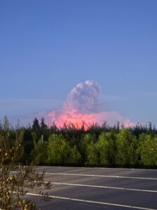 PHOTO View Of Garnet Fire From Aubrey California