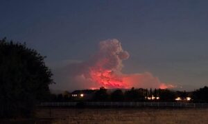 PHOTO View Of Garnet Fire From Eastern Clovis California
