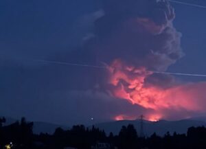 PHOTO You Can See Actual Flames Shooting Up In The Sky While Garnet Fire Is Burning