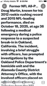 PHOTO Doug Martin Cause Of Death Revealed