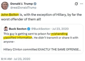 PHOTO Proof Trump Knew About Bolton 5 Years Ago