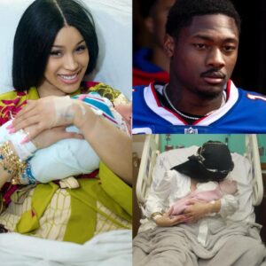 PHOTO Cardi B Holding Stefon Diggs' Baby In The Hospital