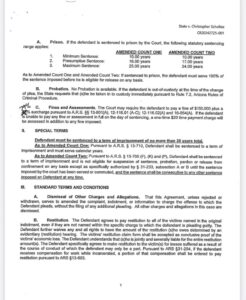 PHOTO Full Written Plea Agreement To Christopher Scholtes