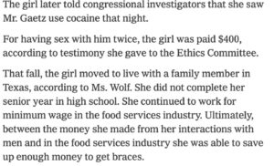 PHOTO Matt Gaetz Paid Girl $400 To Fuck Him Twice