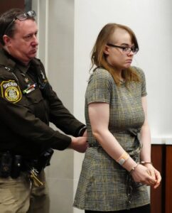 PHOTO Morgan Geyser Cuffed At Truck Stop In Posen Illinois