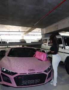 PHOTO The Girl Austin Reaves Was Trying To Steal From Stevewilldoit Has Glittered Pink Audi R8