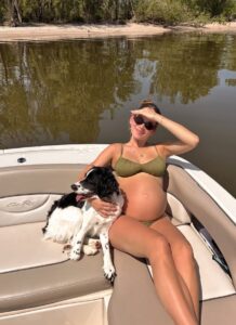 PHOTO Tucker Kraft's Wife Pregnant In A Bikini On The Bay Of Green Bay