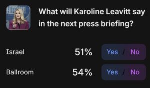 PHOTO What Will Karoline Leavitt Say In The Next Press Briefing Israel Or Ballroom