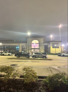 PHOTO 7 Cars In LSU Football Operations Parking Lot At 5:30 PM Before Lane Kiffin's Arrival To The HQ's