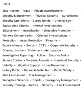 PHOTO Brian Cole Posted More Than Dozens Of His Skills On LinkedIn