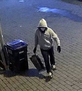 PHOTO Brian Cole Walking Fully Disguised With A Hoodie And Mask On