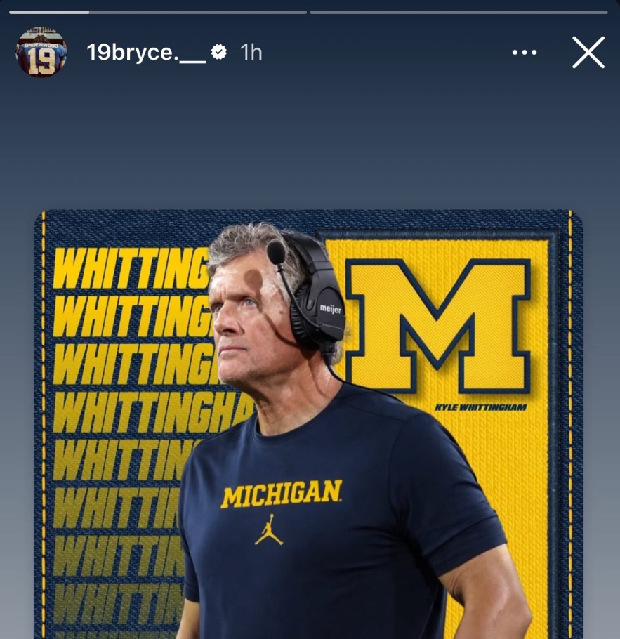 PHOTO Bryce Underwood Supports The Kyle Whittingham Hiring