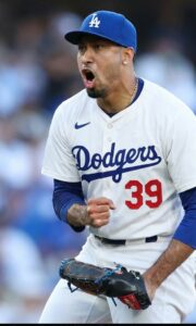 PHOTO Edwin Díaz In A Los Angeles Dodgers Uniform