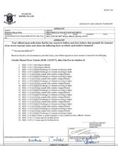 PHOTO Full State Of Rhode Island Arrest Warrant For Claudio Neves Valente