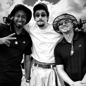 PHOTO Kiké Hernández With Edwin Diaz And Bad Bunny